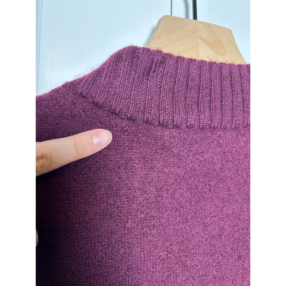 NWT Pendleton 100% Merino Wool Full Zip Knit Cardigan Sweater Burgundy - Picture 5 of 12